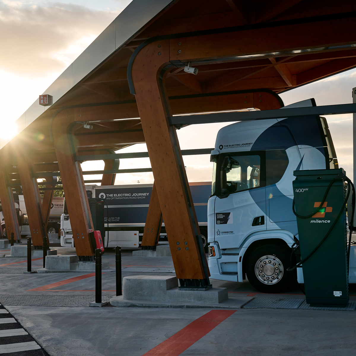 Scania electric trucks road show