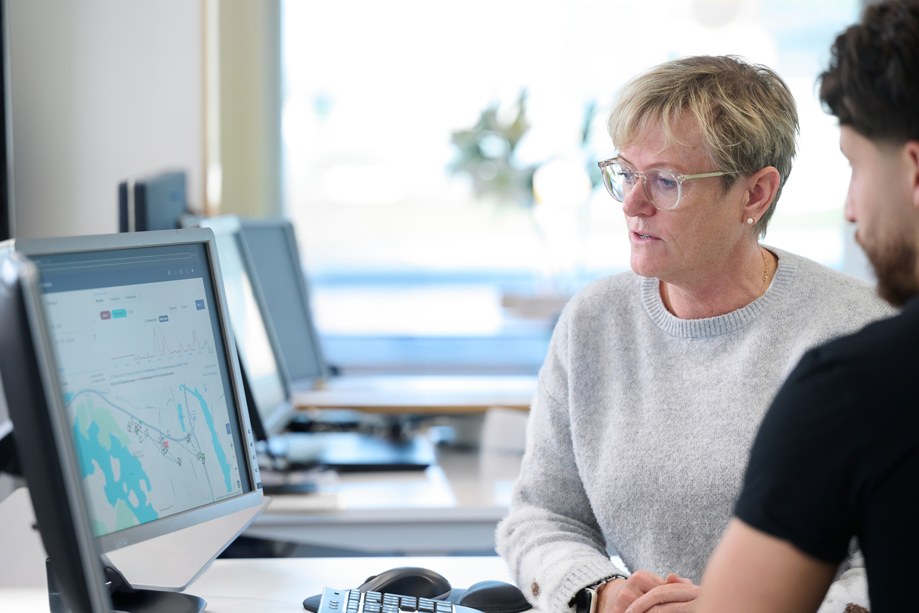 kartor i scania digital services på skrivbord