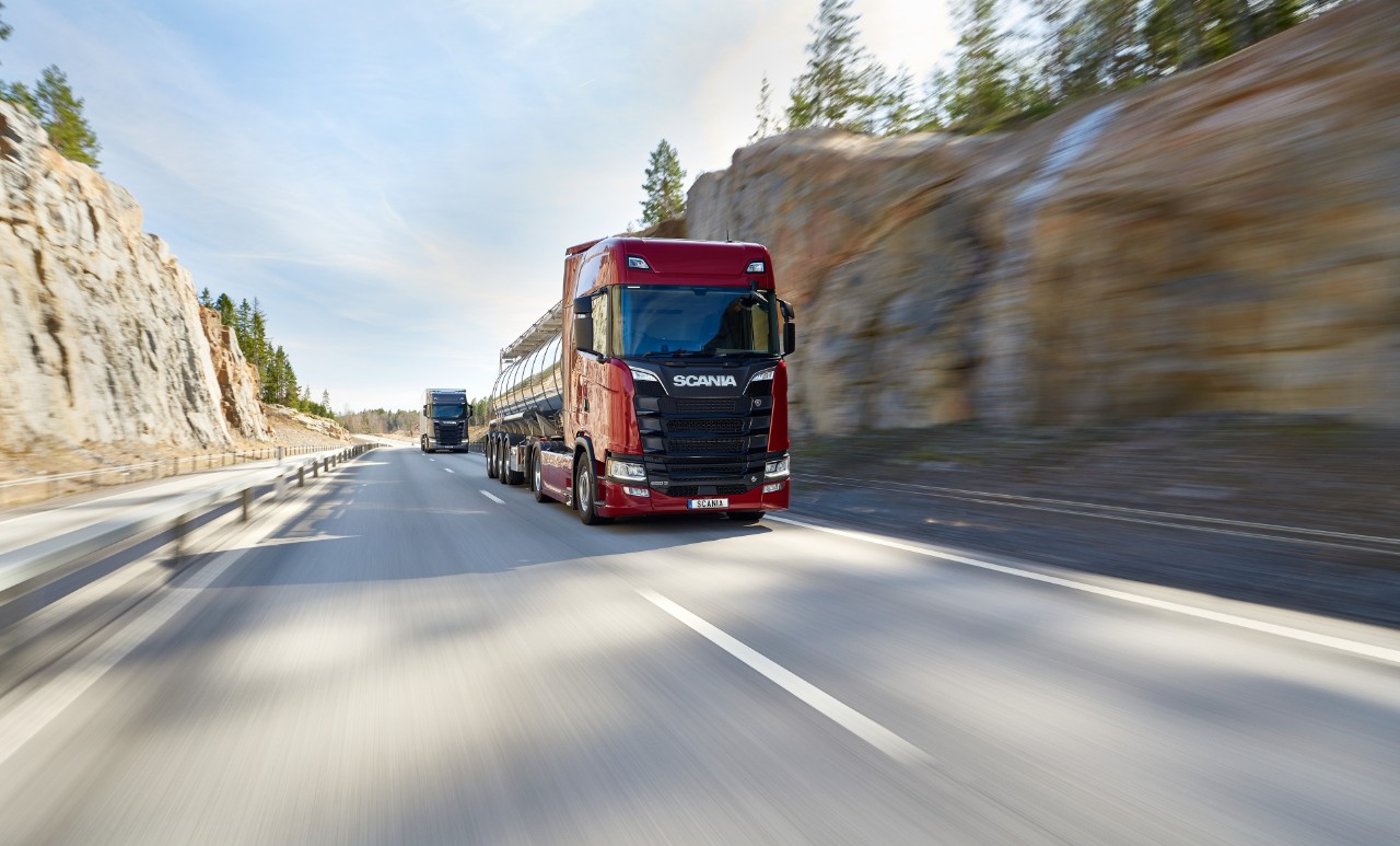 Aplikace přepravy petrochemických produktů Scania