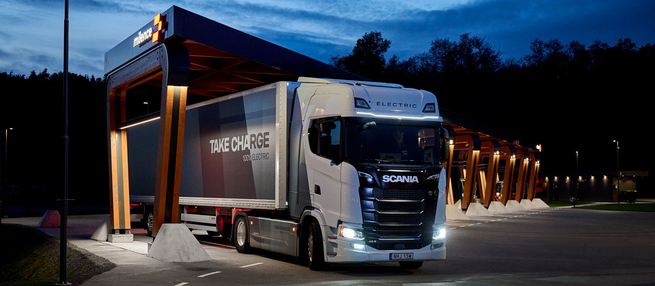 Scania Charging Access för elektrisk lastbil