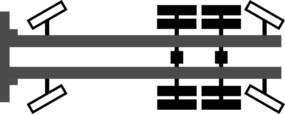 8x4*4-axelkonfiguration lastbil