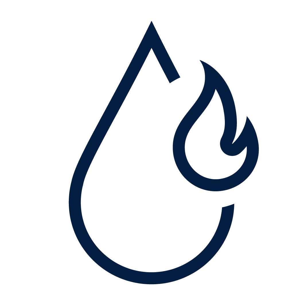 Biogas, natural gas pictogram