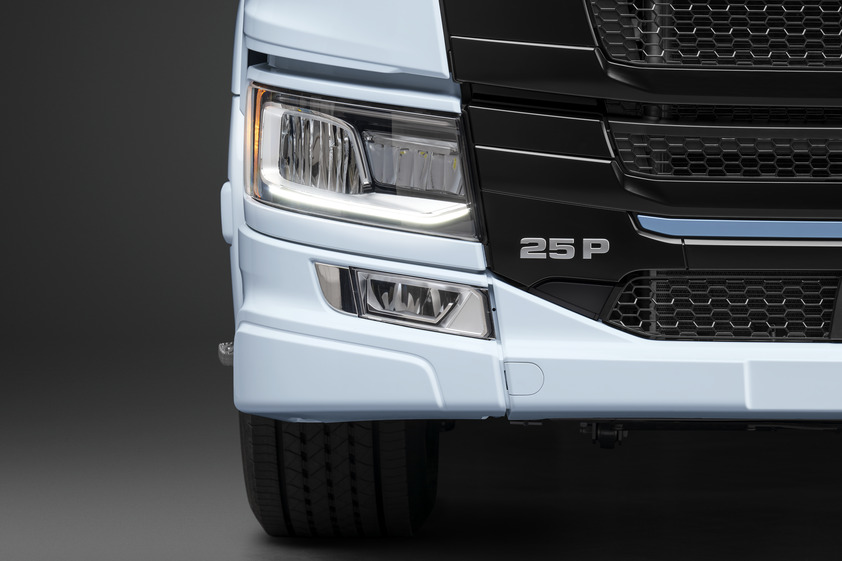 scania electric truck front details