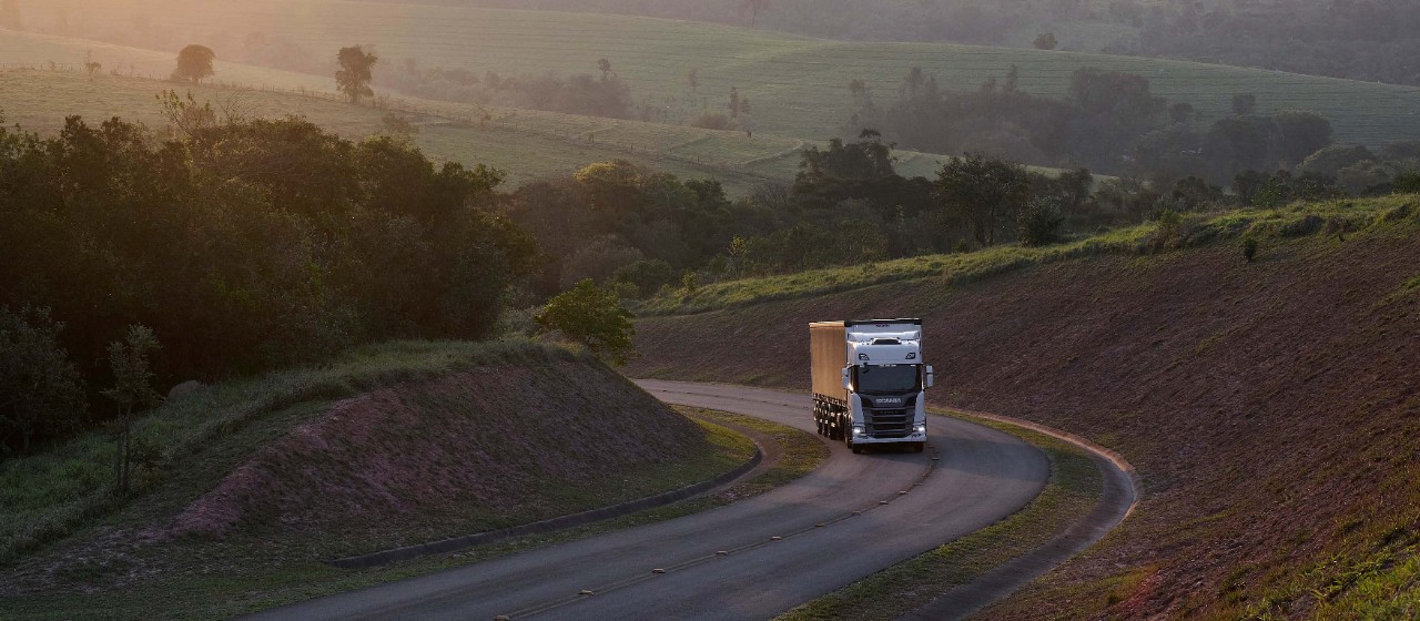 Truck on a road