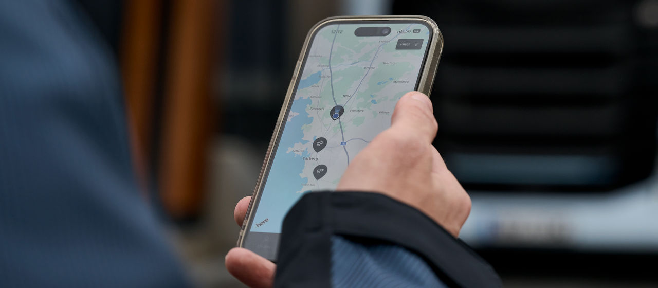 Scania Charging Access-appen på din telefon