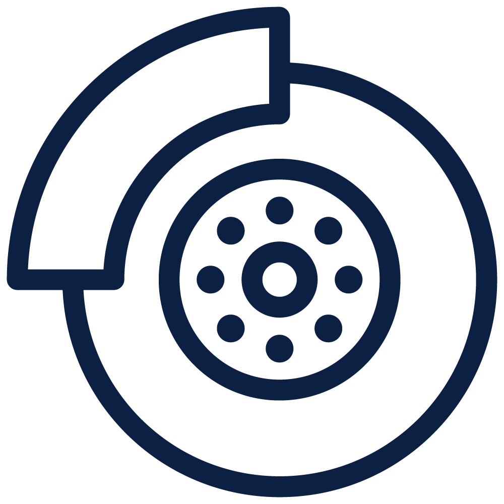 Piktogram för broms