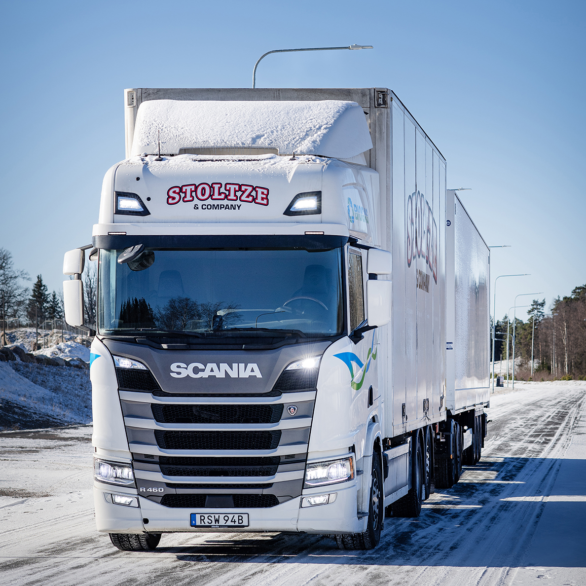 gaslastbil med Scania 460-motor