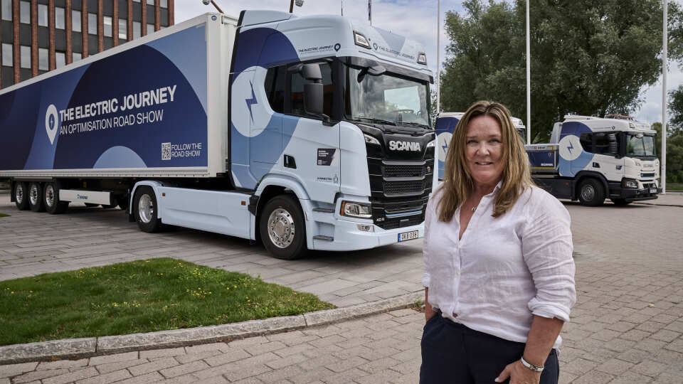 Alexandra Österplan, E-mobility stream leader, outside of Scania's head quarters in Söderstälje, Sweden.