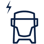 Electric truck pictogram