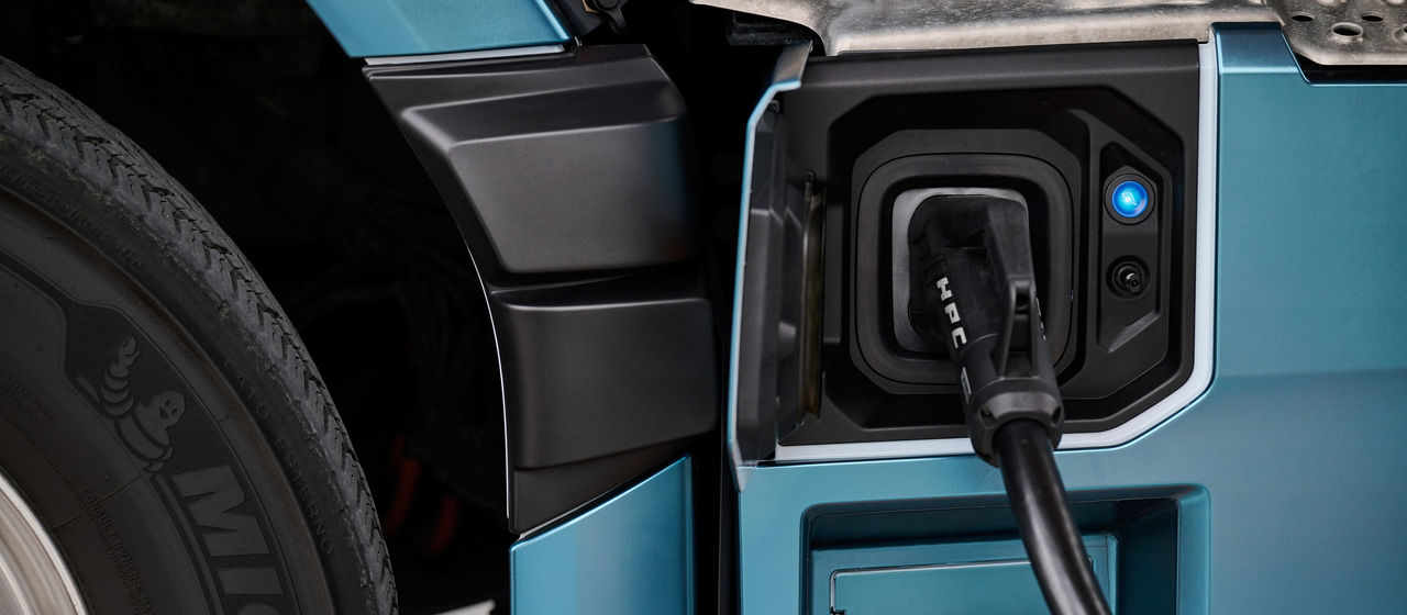 Charging Scania truck