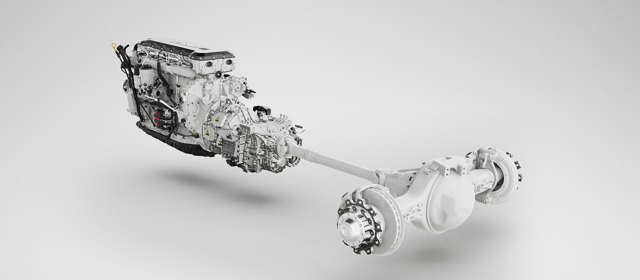 Scania's plug-in hybrid powertrain (PHEV) for buses and coaches.